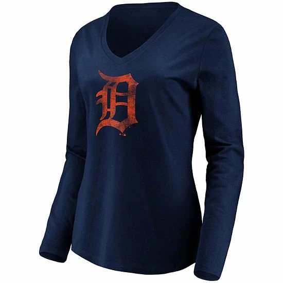 Women's Fanatics Branded Navy Detroit Tigers Core Team Long Sleeve V-Neck T-Shirt Women's Fanatics Branded Navy Detroit Tigers Core Team Long Sleeve V-Neck T-Shirt -Metaverse shop unnamed file 13847