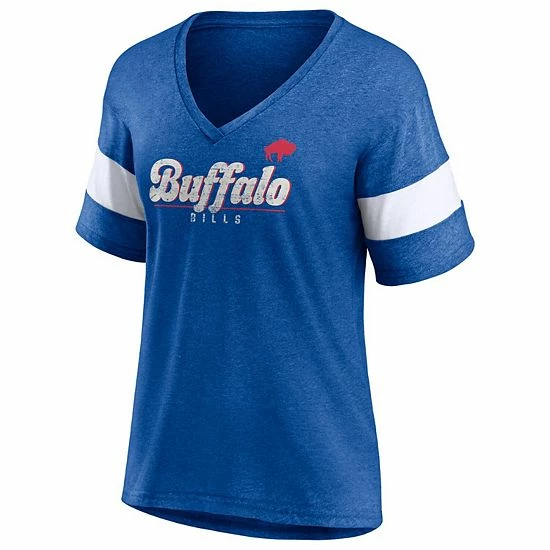 Women's Fanatics Branded Heathered Royal Buffalo Bills Give It All Half-Sleeve V-Neck T-Shirt Women's Fanatics Branded Heathered Royal Buffalo Bills Give It All Half-Sleeve V-Neck T-Shirt -Metaverse shop unnamed file 1390