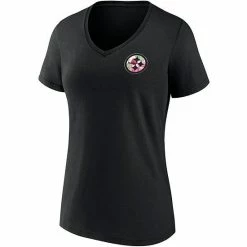 Women's Fanatics Branded Black Pittsburgh Steelers Team Mother's Day V-Neck T-Shirt -Metaverse shop unnamed file 13945