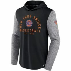 Men's Fanatics Branded Black/Heathered Charcoal New York Knicks Deep Rotation Performance Pullover Hoodie 3 Men's Fanatics Branded Black/Heathered Charcoal New York Knicks Deep Rotation Performance Pullover Hoodie -Metaverse shop unnamed file 13950