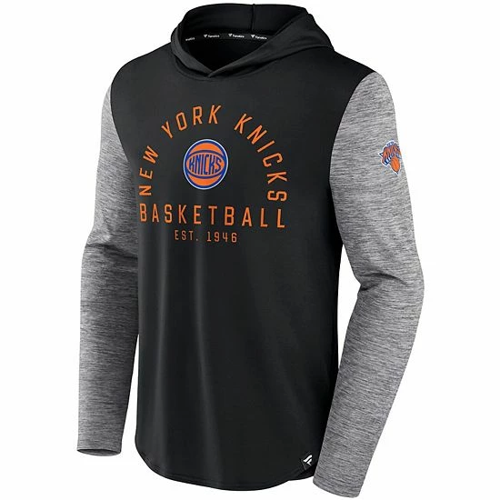 Men's Fanatics Branded Black/Heathered Charcoal New York Knicks Deep Rotation Performance Pullover Hoodie Men's Fanatics Branded Black/Heathered Charcoal New York Knicks Deep Rotation Performance Pullover Hoodie -Metaverse shop unnamed file 13950