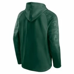 Men's Fanatics Branded Green Miami Hurricanes Defender Raglan Pullover Hoodie -Metaverse shop unnamed file 13961