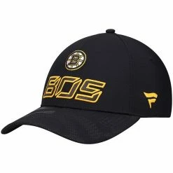 Men's Fanatics Branded Black Boston Bruins Authentic Pro Team Locker Room Adjustable Hat