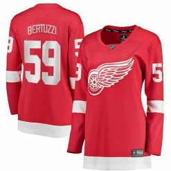 Women's Fanatics Branded Tyler Bertuzzi Red Detroit Red Wings Home Premier Breakaway Player Jersey
