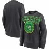 Women's Fanatics Branded Heathered Charcoal Oregon Ducks Jump Distribution Pullover Sweatshirt -Metaverse shop unnamed file 14077
