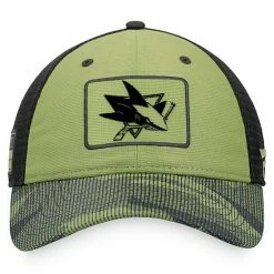 Men's Fanatics Branded Camo/Black San Jose Sharks Military Appreciation Snapback Hat -Metaverse shop unnamed file 14109