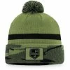 Men's Fanatics Branded Camo Los Angeles Kings Military Appreciation Cuffed Knit Hat With Pom