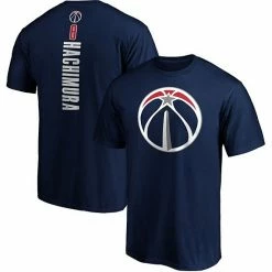 Men's Fanatics Branded Rui Hachimura Navy Washington Wizards Playmaker Name & Number Team Logo T-Shirt -Metaverse shop unnamed file 14224