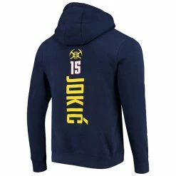 Men's Fanatics Branded Nikola Jokic Navy Denver Nuggets Team Playmaker Name & Number Pullover Hoodie -Metaverse shop unnamed file 1423
