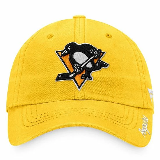 Women's Fanatics Branded Gold Pittsburgh Penguins Primary Logo Adjustable Hat 5 Women's Fanatics Branded Gold Pittsburgh Penguins Primary Logo Adjustable Hat - Image 3
