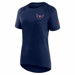 Women's Fanatics Branded Navy Washington Capitals Authentic Pro Rink Raglan Tech T-Shirt -Metaverse shop unnamed file 14300