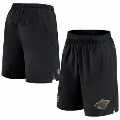 Men's Fanatics Branded Black Minnesota Wild Authentic Pro Rink Shorts