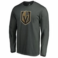 Men's Fanatics Branded Gray Vegas Golden Knights Primary Team Logo Long Sleeve T-Shirt 3 Men's Fanatics Branded Gray Vegas Golden Knights Primary Team Logo Long Sleeve T-Shirt -Metaverse shop unnamed file 14314