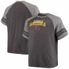 Men's Fanatics Branded Black/Heathered Gray Arizona Cardinals Big & Tall Two-Stripe Tri-Blend Raglan T-Shirt 2 Men's Fanatics Branded Black/Heathered Gray Arizona Cardinals Big & Tall Two-Stripe Tri-Blend Raglan T-Shirt -Metaverse shop unnamed file 14331