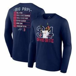 Men's Fanatics Branded David Ortiz Navy Boston Red Sox Stats Resume Long Sleeve T-Shirt 3 Men's Fanatics Branded David Ortiz Navy Boston Red Sox Stats Resume Long Sleeve T-Shirt -Metaverse shop unnamed file 14345