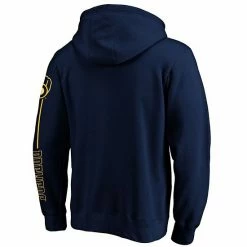 Men's Fanatics Branded Navy Milwaukee Brewers Team Front Line Pullover Hoodie -Metaverse shop unnamed file 1437