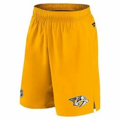 Men's Fanatics Branded Gold Nashville Predators Authentic Pro Rink Shorts -Metaverse shop unnamed file 14380