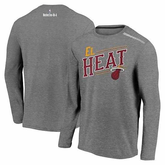 Men's Fanatics Branded Heather Charcoal Miami Heat 2021 Noches Éne-Bé-A Authentic Shooting Long Sleeve T-Shirt Men's Fanatics Branded Heather Charcoal Miami Heat 2021 Noches Éne-Bé-A Authentic Shooting Long Sleeve T-Shirt -Metaverse shop unnamed file 14400