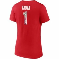 Women's Fanatics Branded Red Washington Capitals Team Mother's Day V-Neck T-Shirt -Metaverse shop unnamed file 14531