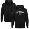Youth Fanatics Branded Black Los Angeles Kings Authentic Pro Pullover Hoodie