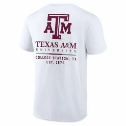 Men's Fanatics Branded White Texas A&M Aggies Game Day 2-Hit T-Shirt -Metaverse shop unnamed file 14574