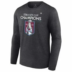 Men's Fanatics Branded Heathered Charcoal Colorado Avalanche 2022 Stanley Cup Champions Big & Tall Locker Room Long Sleeve T-Shirt -Metaverse shop unnamed file 14580