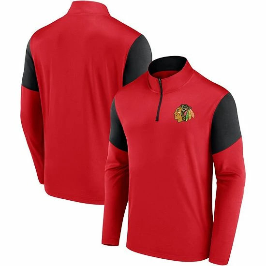 Men's Fanatics Branded Red Chicago Blackhawks Logo Quarter-Zip Jacket Men's Fanatics Branded Red Chicago Blackhawks Logo Quarter-Zip Jacket -Metaverse shop unnamed file 14587