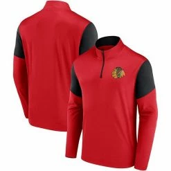 Men's Fanatics Branded Red Chicago Blackhawks Logo Quarter-Zip Jacket 3 Men's Fanatics Branded Red Chicago Blackhawks Logo Quarter-Zip Jacket -Metaverse shop unnamed file 14588