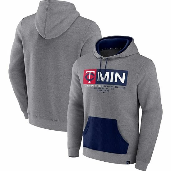 Men's Fanatics Branded Heathered Gray/Navy Minnesota Twins Iconic Steppin Up Fleece Pullover Hoodie Men's Fanatics Branded Heathered Gray/Navy Minnesota Twins Iconic Steppin Up Fleece Pullover Hoodie -Metaverse shop unnamed file 14592