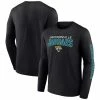 Men's Fanatics Branded Black Jacksonville Jaguars Wordmark Go The Distance Long Sleeve T-Shirt -Metaverse shop unnamed file 14607