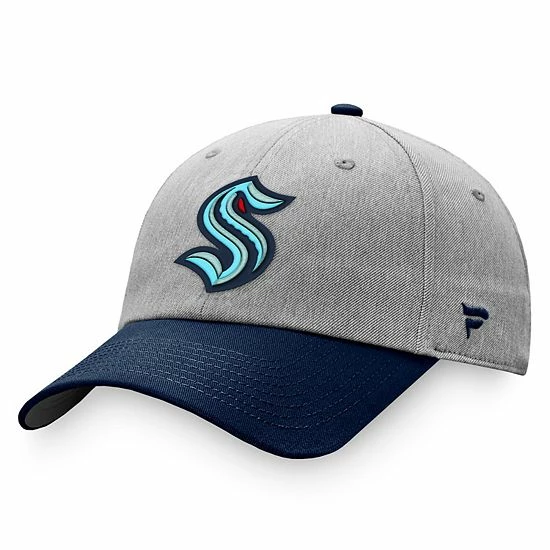 Men's Fanatics Branded Gray/Navy Seattle Kraken Adjustable Hat Men's Fanatics Branded Gray/Navy Seattle Kraken Adjustable Hat -Metaverse shop unnamed file 14645