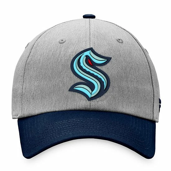 Men's Fanatics Branded Gray/Navy Seattle Kraken Adjustable Hat Men's Fanatics Branded Gray/Navy Seattle Kraken Adjustable Hat -Metaverse shop unnamed file 14647