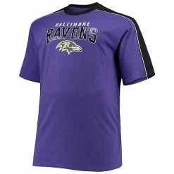 Men's Fanatics Branded Lamar Jackson Purple Baltimore Ravens Big & Tall Sleeve Panel Player Name & Number T-Shirt -Metaverse shop unnamed file 14664