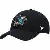 Men's Fanatics Branded Black San Jose Sharks Core Primary Logo Adjustable Hat -Metaverse shop unnamed file 14680