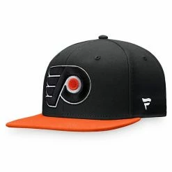 Men's Fanatics Branded Black Philadelphia Flyers Core Primary Logo Snapback Adjustable Hat