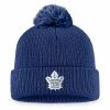 Men's Fanatics Branded Blue Toronto Maple Leafs Core Primary Logo Cuffed Knit Hat With Pom -Metaverse shop unnamed file 14690