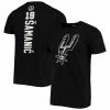 Men's Fanatics Branded Luka Samanic Black San Antonio Spurs Playmaker Name & Number Logo T-Shirt -Metaverse shop unnamed file 14705