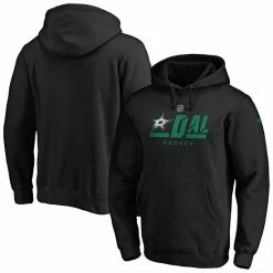Alternative view of Men's Fanatics Branded Black Dallas Stars Authentic Pro Secondary Logo Pullover Hoodie