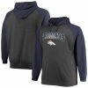 Men's Fanatics Branded Navy/Heathered Charcoal Denver Broncos Big & Tall Lightweight Raglan Pullover Hoodie -Metaverse shop unnamed file 14746