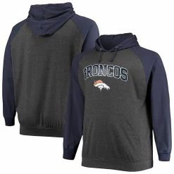 Men's Fanatics Branded Navy/Heathered Charcoal Denver Broncos Big & Tall Lightweight Raglan Pullover Hoodie 3 Men's Fanatics Branded Navy/Heathered Charcoal Denver Broncos Big & Tall Lightweight Raglan Pullover Hoodie -Metaverse shop unnamed file 14747