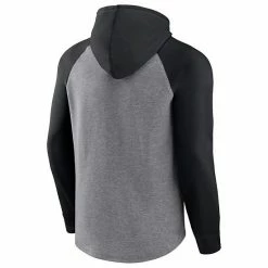 Men's Fanatics Branded Heathered Gray/Black New Orleans Saints By Design Raglan Pullover Hoodie 5 Men's Fanatics Branded Heathered Gray/Black New Orleans Saints By Design Raglan Pullover Hoodie -Metaverse shop unnamed file 14788