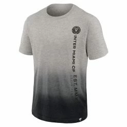 Men's Fanatics Branded Heathered Gray/Black Inter Miami CF Dip-Dye T-Shirt -Metaverse shop unnamed file 14821