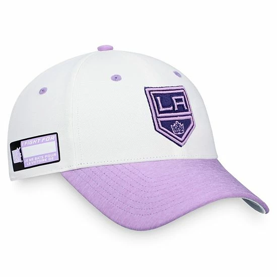 Men's Fanatics Branded White/Purple Los Angeles Kings Authentic Pro Hockey Fights Cancer Snapback Hat Men's Fanatics Branded White/Purple Los Angeles Kings Authentic Pro Hockey Fights Cancer Snapback Hat -Metaverse shop unnamed file 14841