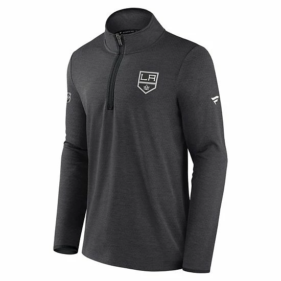 Men's Fanatics Branded Heather Charcoal Los Angeles Kings Authentic Pro Rink Quarter-Zip Jacket Men's Fanatics Branded Heather Charcoal Los Angeles Kings Authentic Pro Rink Quarter-Zip Jacket -Metaverse shop unnamed file 14854