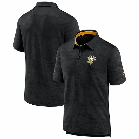 Men's Fanatics Branded Black Pittsburgh Penguins Authentic Pro Rink Polo Men's Fanatics Branded Black Pittsburgh Penguins Authentic Pro Rink Polo -Metaverse shop unnamed file 1487