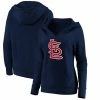 Women's Fanatics Branded Navy St. Louis Cardinals Official Logo Crossover V-Neck Pullover Hoodie 1 Women's Fanatics Branded Navy St. Louis Cardinals Official Logo Crossover V-Neck Pullover Hoodie -Metaverse shop unnamed file 15031