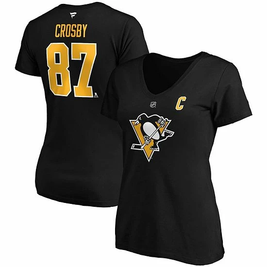 Women's Fanatics Branded Sidney Crosby Black Pittsburgh Penguins Plus Size Name & Number V-Neck T-Shirt Women's Fanatics Branded Sidney Crosby Black Pittsburgh Penguins Plus Size Name & Number V-Neck T-Shirt -Metaverse shop unnamed file 15038
