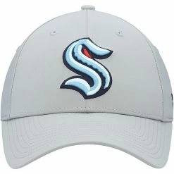 Men's Fanatics Branded Gray Seattle Kraken Core Primary Logo Flex Hat -Metaverse shop unnamed file 15045