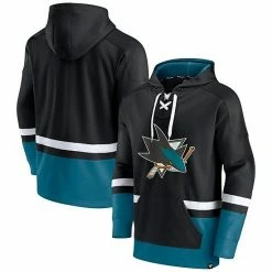 Men's Fanatics Branded Black San Jose Sharks Big & Tall First Battle Power Play Pullover Hoodie -Metaverse shop unnamed file 15167