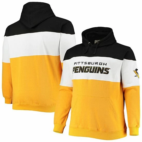 Men's Fanatics Branded Black/Gold Pittsburgh Penguins Big & Tall Colorblock Fleece Hoodie Men's Fanatics Branded Black/Gold Pittsburgh Penguins Big & Tall Colorblock Fleece Hoodie -Metaverse shop unnamed file 15173